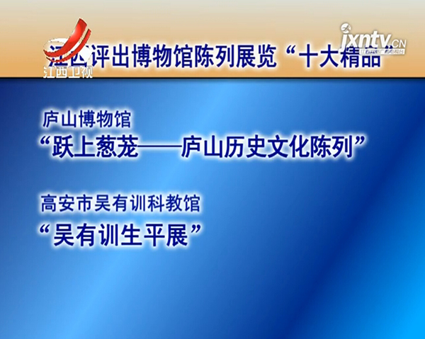 庐山博物馆荣获“全省陈列展览十大精品”奖 庐山博物馆荣获“全省陈列展览十大精品”奖